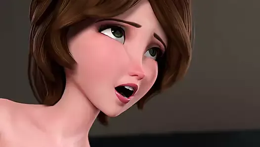 Adult Anime: Aunt Cass’s Massive Hero 6 debut – Anal introduction, vibrant animation, and suggestive soundtrack.