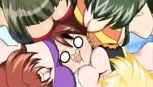 Anime bosoms pulse in sync with passion-filled AMV rhythm.