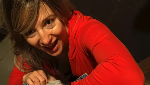 At family party, Dada Deville’s stepmom, with large booty, entices in men’s toilet.