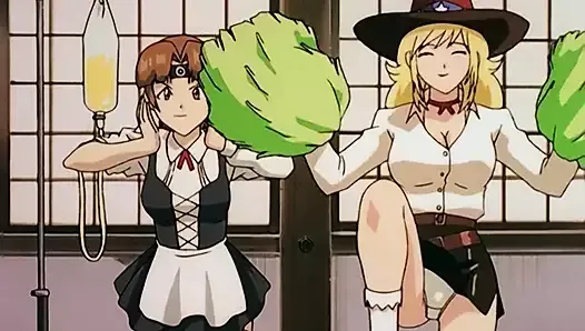 In Honoo no Labyrinth, flames ignite wild ecchi rendezvous.