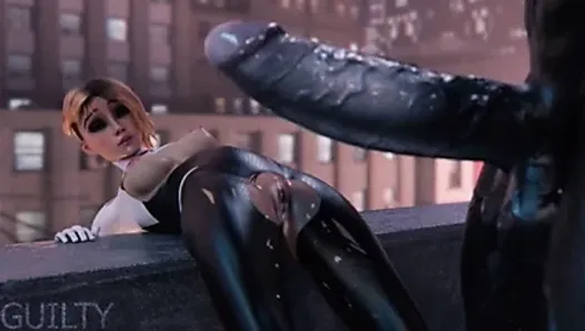 Monster Venom’s seductive toxic embrace intensifies the anime’s carnal allure.