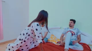 Sanjana, Raj, and the new bodybuilder engage in a hardcore, 7-inch cock gang bang scene.