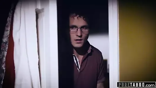 Stepbrother’s seed soaks teen’s taboo cravings.